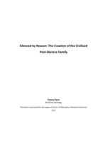 Silenced by reason: The creation of the civilised post-divorce family