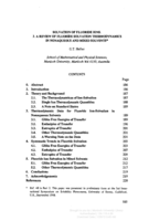 Solvation of flouride ions. 3. A review of flouride solvation thermodynamics in nonaqueous and mixed solvants