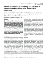 CHOP: visualization of 'wobbling' and isolation of highly conserved regions from aligned DNA sequences