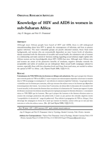 Knowledge of HIV and AIDS in women in sub-Saharan Africa