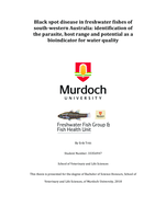 Black spot disease in freshwater fishes ofsouth-western Australia: identification of the parasite, host range and potential as a bioindicator for water quality