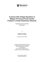 Customer-Side Voltage Regulation to Mitigate PV-induced Power Quality Problems in Radial Distribution Networks