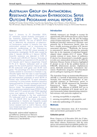Australian Group on Antimicrobial Resistance Australian Enterococcal Sepsis Outcome Programme annual report, 2014