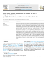 Animal welfare indicators for sheep during sea transport: The effect of voyage day and time of day
