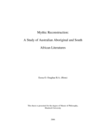Mythic reconstruction: a study of Australian Aboriginal and African literatures