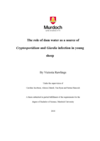 The role of dam water as a source of Cryptosporidium and Giardia infection in young sheep