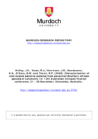 Characterisation of root-nodule bacteria isolated from perennial Southern African species of Lotononis