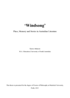 'Windsong': Place, memory and stories in Australian literature