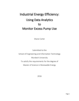 Industrial energy efficiency: Using data analytics to monitor excess pump use