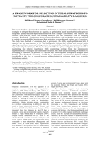 A framework for selecting optimal strategies to mitigate the corporate sustainability barriers
