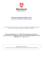 EIA auditing to determine environmental management performance