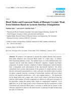 Bloch modes and evanescent modes of photonic crystals: Weak form solutions based on accurate interface triangulation