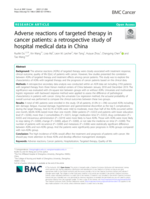 Adverse reactions of targeted therapy in cancer patients: A retrospective study of hospital medical data in China