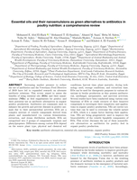 Essential oils and their nanoemulsions as green alternatives to antibiotics in poultry nutrition: A comprehensive review