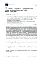 Are empirical equations an appropriate tool to assess separation distances to avoid odour annoyance?