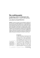 The waiting game: Complicating notions of (tele)presence and gendered distraction in casual mobile gaming