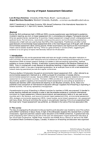 Survey of impact assessment education