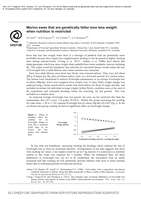 Merino ewes that are genetically fatter lose less weightwhen nutrition is restricted