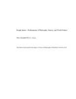 Rough justice: Predicaments of philosophy, history, and world politics