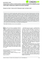 Exogenous application of polyamines improves germination and early seedling growth of hot pepper