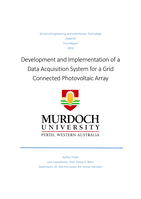 Development and implementation of a Data Acquisition System for a Grid Connected Photovoltaic array