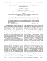 Benchmark nonperturbative calculations for the electron-impact ionization of Li(2s) and Li(2p)