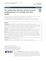 The relationship between physical activity, apolipoprotein E ε4 carriage, and brain health