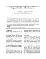 A proposed framework of a Virtual Reality training tool for design and installation of electrical systems