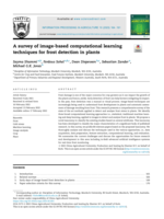 A survey of image-based computational learning techniques for frost detection in plants