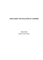 Graylands: The evolution of a suburb