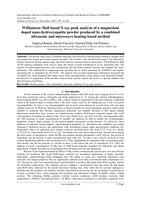 Williamson–Hall based X-ray peak analysis of a magnesium doped nano-hydroxyapatite powder produced by a combined ultrasonic and microwave heating-based method