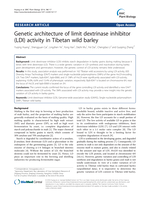 Genetic architecture of limit dextrinase inhibitor (LDI) activity in Tibetan wild barley