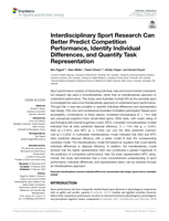Interdisciplinary sport research can better predict competition performance, identify individual differences, and quantify task representation