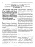 New dynamic enhancements to the Vertex-Based rate-distortion optimal shape coding framework