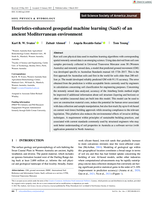 Heuristics‐enhanced geospatial machine learning (SaaS) of an ancient Mediterranean environment