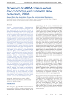 Prevalence of MRSA strains among Staphylococcus aureus isolated from outpatients, 2006