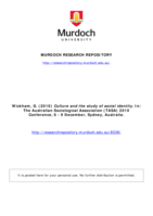 Culture and the study of social identity