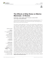 The effects of ship noise on marine mammals - A review