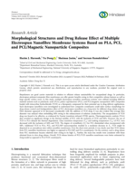 Morphological structures and drug release effect of multiple electrospun nanofibre membrane systems based on PLA, PCL, and PCL/Magnetic nanoparticle composites