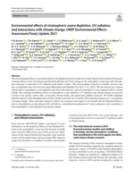 Environmental effects of stratospheric ozone depletion, UV radiation, and interactions with climate change: UNEP Environmental Effects Assessment Panel, Update 2021