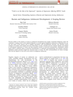 Racism and indigenous adolescent development: A scoping review