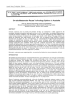 On-site wastewater reuse technology options in Australia