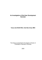 An investigation of end user development success