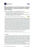Efficient epidermal growth factor receptor targeting oligonucleotide as a potential molecule for targeted cancer therapy