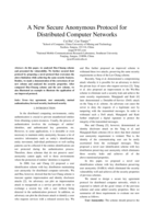A new secure anonymous protocol for distributed computer networks