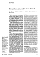 Patterns of disease activity in multiple sclerosis: clinical and magnetic resonance imaging study