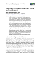 Collaborating equals: Engaging faculties through teaching-led research