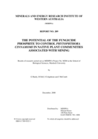 The potential of the fungicide phosphite to control Phytophthora cinnamomi in native plant communities associated with mining.