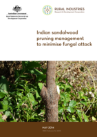 Indian sandalwood pruning management to minimise fungal attack