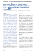 Australian Group on Antimicrobial Resistance Hospital-onset Staphylococcus aureus Surveillance Programme annual report, 2011